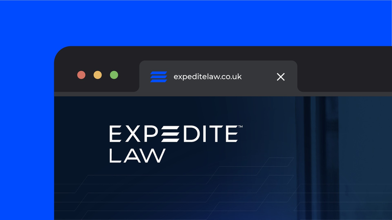 Digital marketing specialists Applied created a distinctive identity for Expedite Law